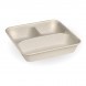 LARGE 3 PART BIOCANE TAKEAWAY TRAY SLV 150 CTN 300