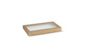 KRAFT CATERING LID WITH WINDOW EA CTN 100