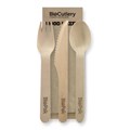 CUTLERY COMBO WOODEN  KNIFEFORKSPOONNAPKIN 