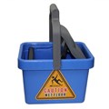 CLEANLINK MOP BUCKET PLASTIC WRINGER 9 LITRE BLUE