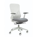 BURO AXON CHAIR WITH ARMS WHITE