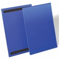 DURABLE LOGISTICS MAGNETIC DOCUMENT POCKET A4 PORTRAIT BLUE PACK 50