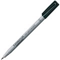 STAEDTLER 311 LUMOCOLOR NONPERMANENT MARKER BULLET SUPERFINE 04MM BLACK