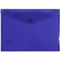 BANTEX DOCUMENT FOLDER BUTTON CLOSURE A4 TRANSPARENT PURPLE