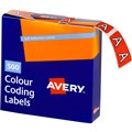 AVERY 43201 LATERAL FILE LABEL SIDE TAB COLOUR CODE A 25 X 38MM PINK PACK 500