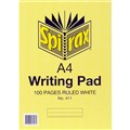 SPIRAX 411 WRITING PAD 8MM RULED A4 100 PAGE