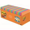 POSTIT 65424SSAUCP SUPER STICKY NOTES 76 X 76MM ENERGY BOOST CABINET PACK 24