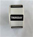 DAY STICKER 32MM THURSDAY BLACK PK500