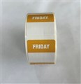 DAY STICKER 32MM FRIDAY YELLOW PK500