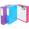 MARBIG BOX FILE HEAVY DUTY 75MM FOOLSCAP BLUE