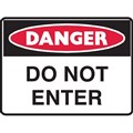 BRADY DANGER SIGN DANGER DO NOT ENTER 450 X 300MM POLYPROPYLENE