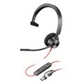 HP POLY BLACKWIRE 3310 MONAURAL MS TEAMS CERTIFIED USBC HEADSET  USBCA ADAPTER BLACK