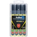 ARTLINE 70 PERMANENT MARKER BULLET 15MM BLACK HARD CASE PACK 4
