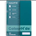 COLOURHIDE NOTEBOOK 200 PAGES A5 TEAL GREEN