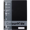 COLOURHIDE LECTURE NOTEBOOK 140 PAGE A4 BLACK