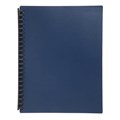 MARBIG DISPLAY BOOK REFILLABLE 20 POCKET A4 DARK BLUE
