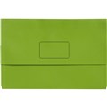 MARBIG SLIMPICK DOCUMENT WALLET FOOLSCAP BRIGHTS GREEN PACK 10