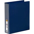 MARBIG CLEARVIEW INSERT RING BINDER 2D 50MM A4 BLUE