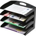 MARBIG DESKTOP ORGANISERS METAL 4 TIER BLACK