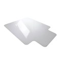 FLOORTEX CHAIRMAT KEYHOLE CARPET PVC LOW PILE 1140 X 1350MM CLEAR