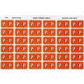 AVERY 43316 LATERAL FILE LABEL SIDE TAB COLOUR CODE P 25 X 38MM DARK ORANGE PACK 180