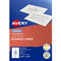 AVERY 936230 C32026 QUICK CLEAN BUSINESS CARD DOUBLE SIDED 270GSM 85 X 54MM SATIN WHITE PACK 100