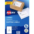 AVERY 959009 L7167 TRUEBLOCK SHIPPING LABEL LASER 1UP WHITE PACK 100