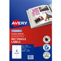 AVERY 959769 L7769 PHOTO QUALITY MULTIPURPOSE LABEL LASER 4UP GLOSS WHITE PACK 25