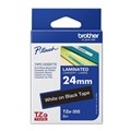 BROTHER TZE355 LAMINATED LABELLING TAPE 24MM WHITE ON BLACK