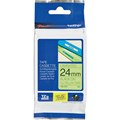 BROTHER TZEC51 LAMINATED LABELLING TAPE 24MM BLACK ON FLURO YELLOW