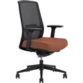 DAL JIRRA SIDE CONTROL SYNCHRO HIGH MESH BACK ARMS BLACK BACK BRICK SEAT