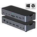 COMSOL USBC TRIPLE MONITOR USBC 14 PORT DOCKING STATION BLACK