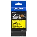 BROTHER HSE621E HEAT SHRINK TUBE LABELLING TAPE 9MM BLACK ON YELLOW