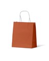 SMALL EARTH BURNT ORANGE PAPER BAG 200 X 170 X 100MM