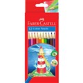 FABERCASTELL COLOUR PENCILS ASSORTED PACK 12