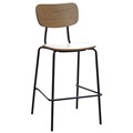 DURAFURN TIRAMISU BARSTOOL BLACK FRAME OAK PLY