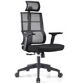  DUPLICATE OF 7105848  SYLEX JEFFERSON EXECUTIVE CHAIR HIGH MESH BACK ARMS BLACK