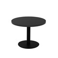 RAPIDLINE ESTILLO ROUND COFFEE TABLE 600 X 755MM BLACK TOP AND BLACK PC