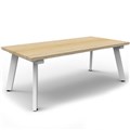 RAPIDLINE ETERNITY COFFEE TABLE 1200 X 600MM NATURAL OAKWHITE SATIN