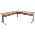 RAPID SPAN C LEG CORNER WORKSTATION METAL MODESTY PANEL 1800 X 1500 X 700MM BEECHSILVER