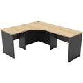 RAPID WORKER CORNER WORKSTATION COMPLETE 1800 X 1500 X 600MM OAKIRONSTONE