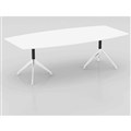 POTENZA BOARDROOM TABLE 2400 X 1200 X 750MM WHITE