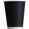 12OZ BLACK TRIPLE WALL CUPS SLV25 CTN500