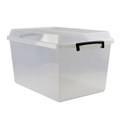 ITALPLAST STORAGE BOX WITH LID 48 LITRE CLEAR