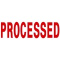 DESKMATE PREINKED MESSAGE STAMP PROCESSED RED