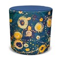 ORANGE DUST SPECTRUM EVA ROUND OTTOMAN 450 X 450 X 450MM OCEAN BLUE