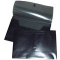 POP POLYWALLY WALLET HOOK AND LOOP CLOSURE 30MM GUSSET FOOLSCAP BLACK