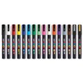 POSCA PC3M PAINT MARKER BULLET FINE 13MM ASSORTED PACK 16
