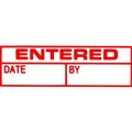 XSTAMPER CXBN 1534 PREINKED MESSAGE STAMP ENTEREDDATEBY 42 X 13MM RED