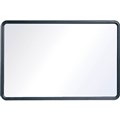 QUARTET CONTOUR WHITEBOARD NONMAGNETIC 600 X 450MM GRAPHITE FRAME